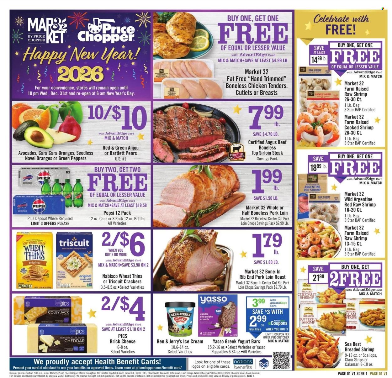 Price Chopper ad - 12/28/2025 - 01/03/2026. Page 1
