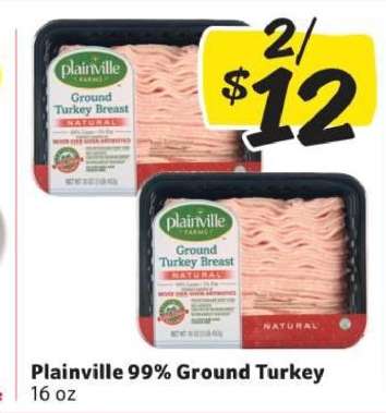 Plainville 99% Ground Turkey
