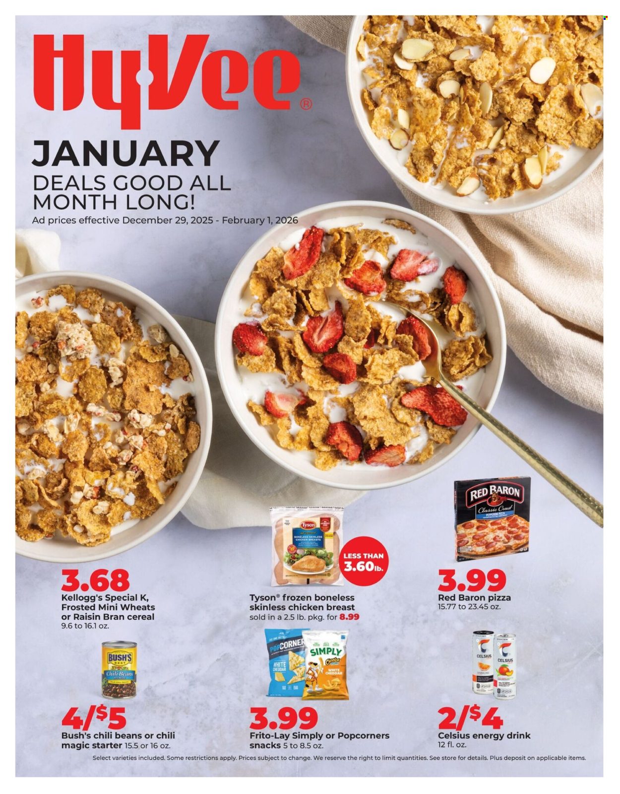 Hy-Vee ad - 12/29/2025 - 02/01/2026. Page 1