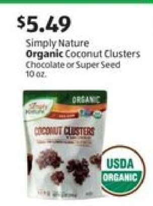 Simply Nature Organic Coconut Clusters