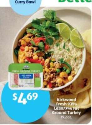 Kirkwood Fresh 93% Lean/7% Fat Ground Turkey