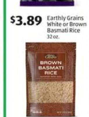 Earthly Grains White or Brown Basmati Rice