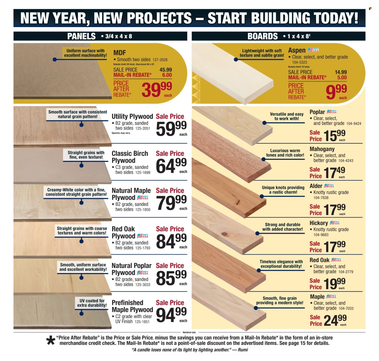 Menards ad - 01/01/2026 - 01/10/2026. Page 4