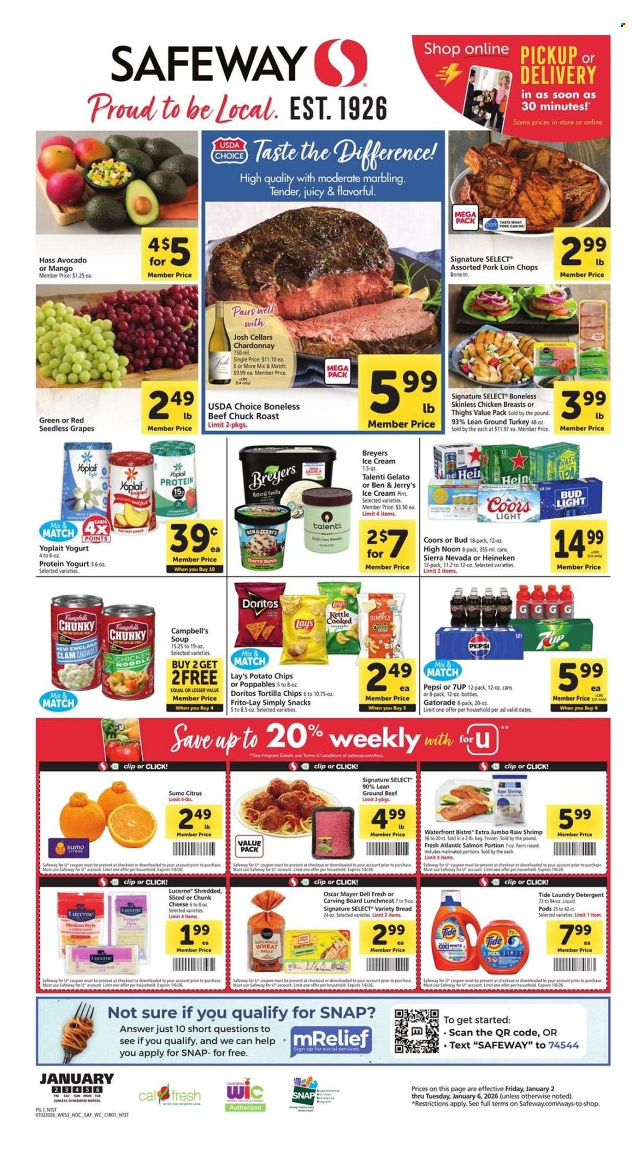 Safeway ad - 01/02/2026 - 01/06/2026. Page 1