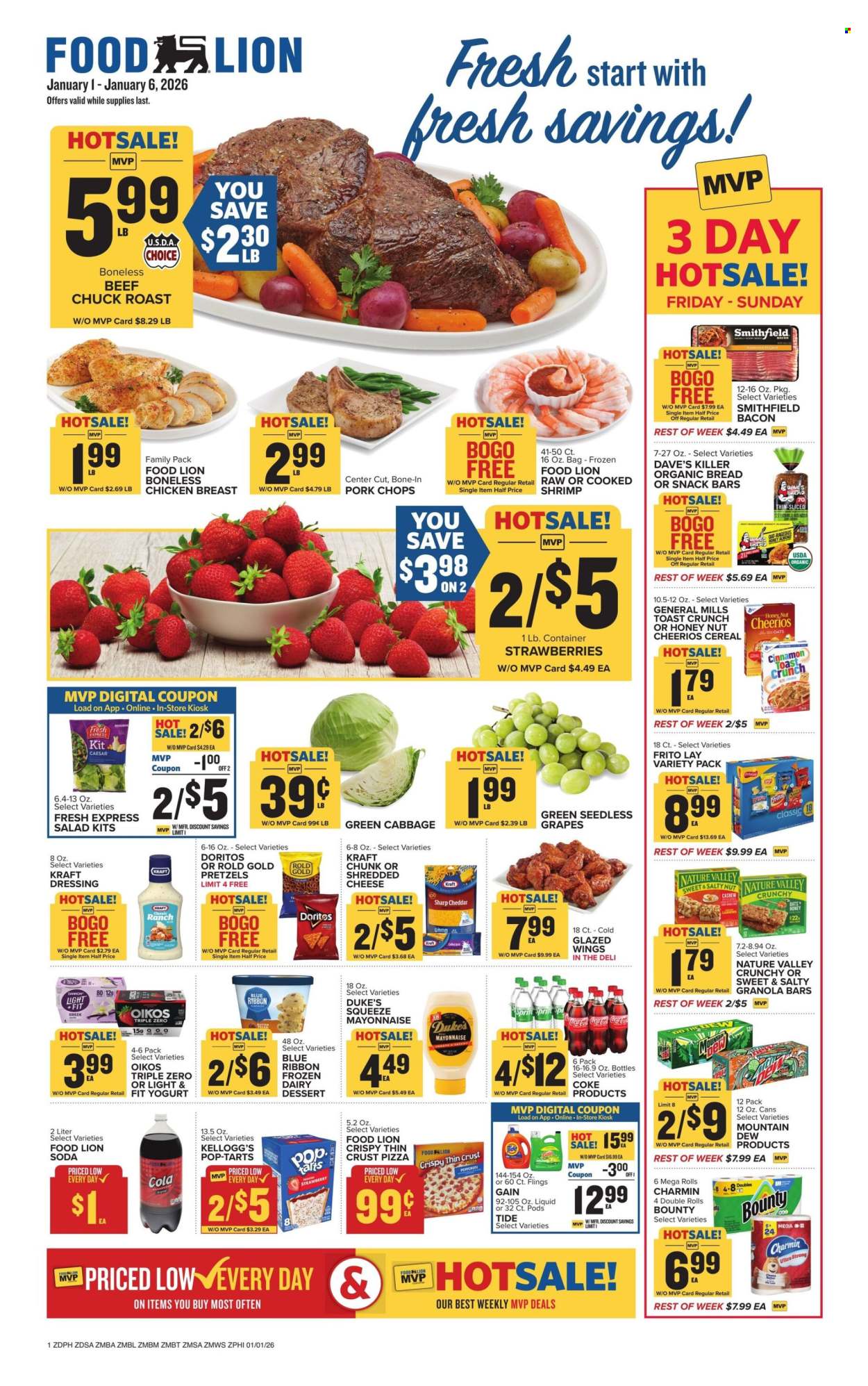 Food Lion ad - 01/01/2026 - 01/06/2026. Page 1
