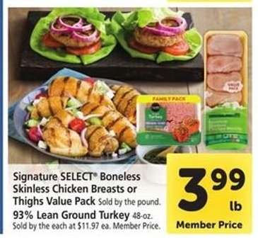 Signature SELECT Boneless Skinless Chicken Breasts or Thighs Value Pack