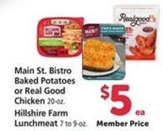 Main St. Bistro Baked Potatoes or Real Good Chicken