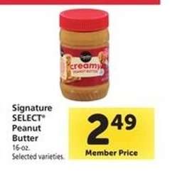 Signature Select Peanut Butter