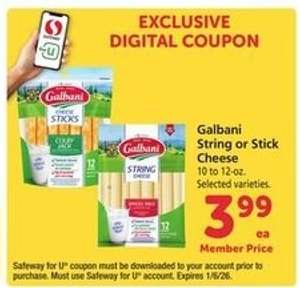Galbani String or Stick Cheese