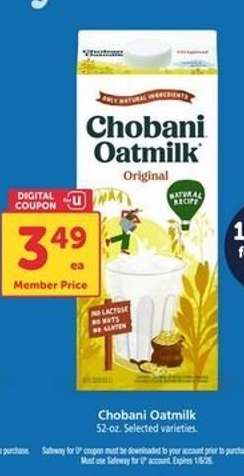 Chobani Oatmilk