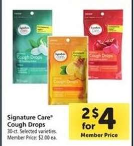 Signature Care Cough Drops