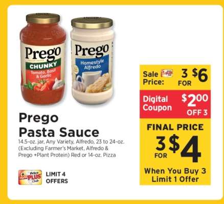 Prego Pasta Sauce