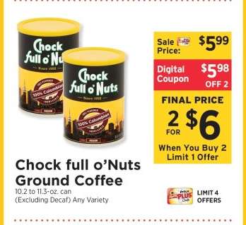 Chock full O'Nuts Ground Coffee