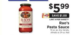 Rao's Pasta Sauce
