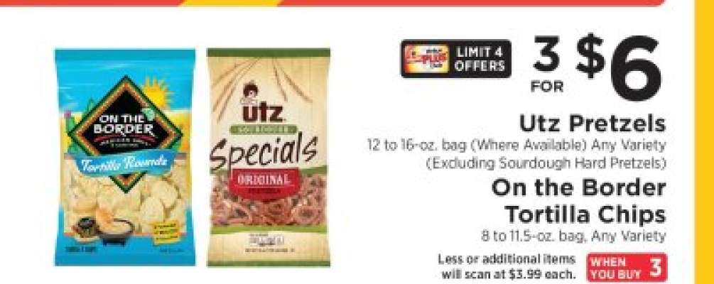 Utz Pretzels & On the Border Tortilla Chips