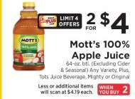 Mott's 100% Apple Juice