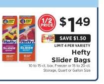 Hefty Slider Bags