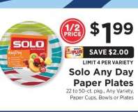 Solo Any Day Paper Plates