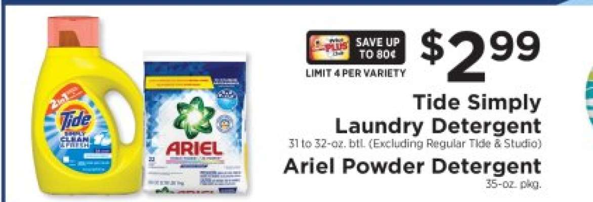 Tide Simply Laundry Detergent / Ariel Powder Detergent
