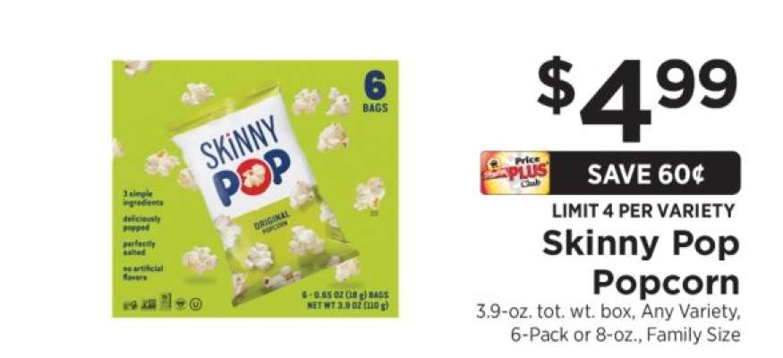 Skinny Pop Popcorn