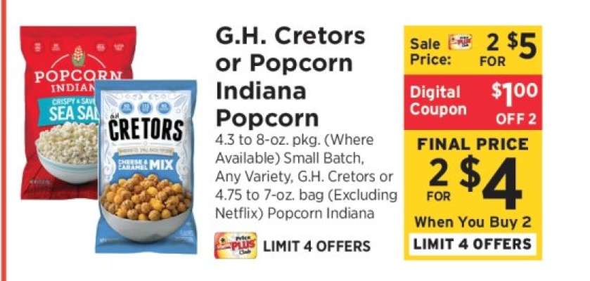 G.H. Cretors or Popcorn Indiana Popcorn