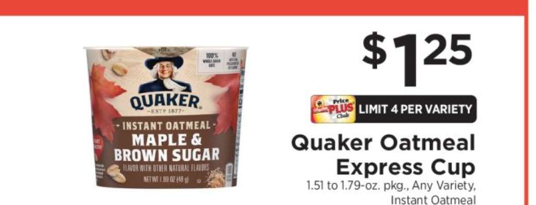 Quaker Oatmeal Express Cup