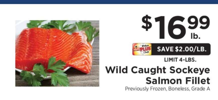 Wild-Caught Sockeye Salmon Fillet