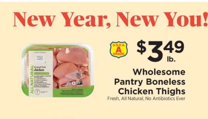 Wholesome Pantry Boneless Chicken Thighs