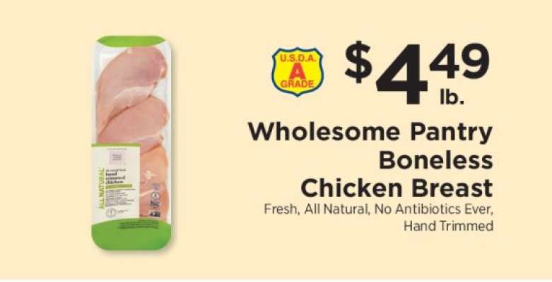 Wholesome Pantry Boneless Chicken Breast