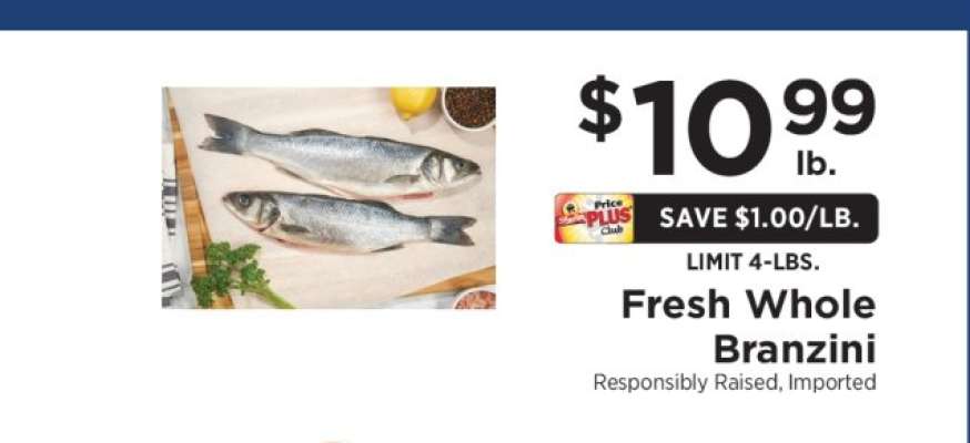 Fresh Whole Branzini