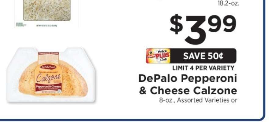 DePalo Pepperoni & Cheese Calzone