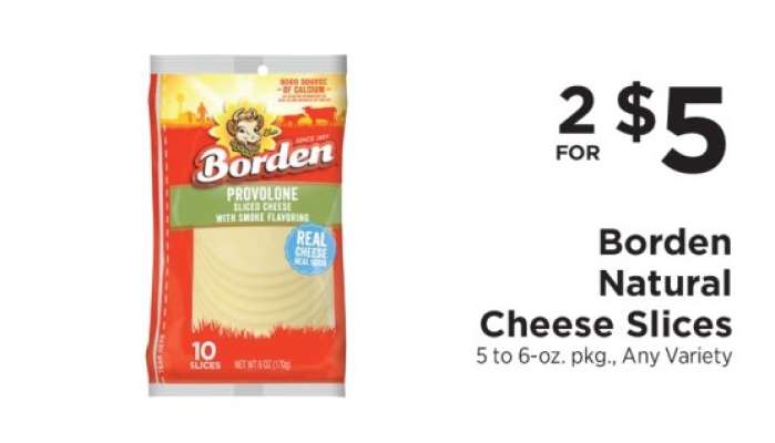 Borden Natural Cheese Slices