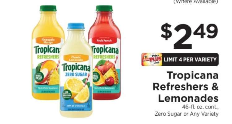 Tropicana Refreshers & Lemonades