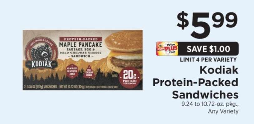 Kodiak Protein-Packed Sandwiches
