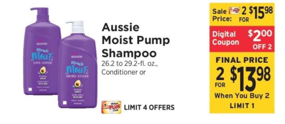 Aussie Moist Pump Shampoo