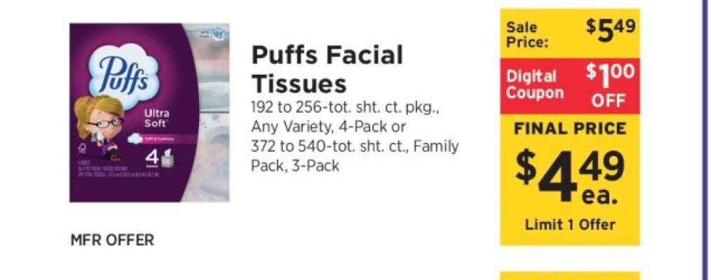 Puffs Facial Tissues