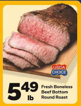 Fresh Boneless Beef Bottom Round Roast