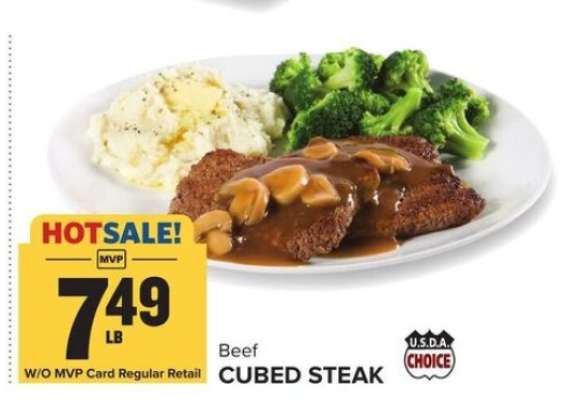 Beef Cubed Steak