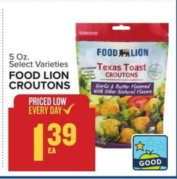 FOOD LION CROUTONS