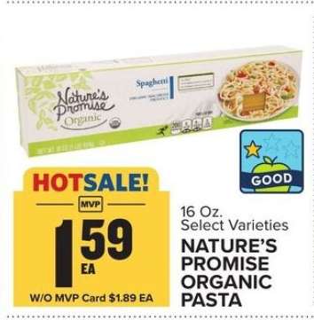 NATURE’S PROMISE ORGANIC PASTA