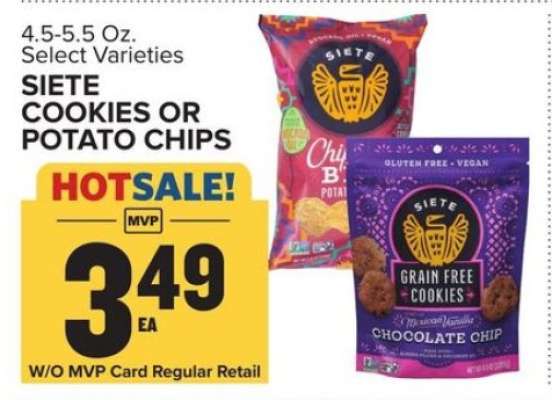 Siete Cookies or Potato Chips