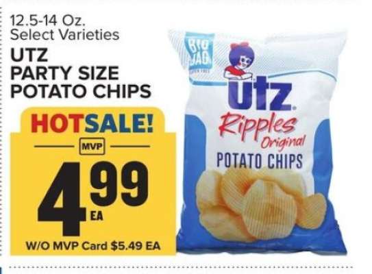 Utz Party Size Potato Chips