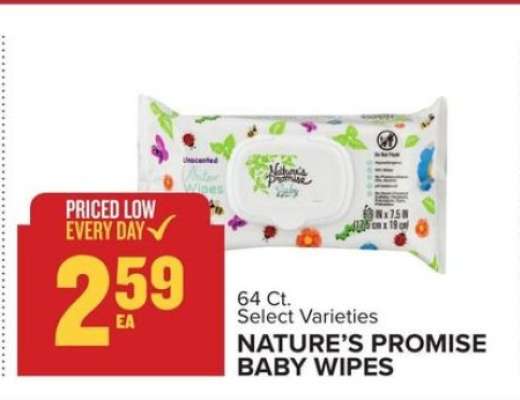 NATURE'S PROMISE BABY WIPES