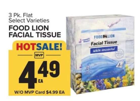 Food Lion Facial Tissue