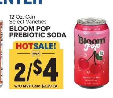 BLOOM POP PREBIOTIC SODA