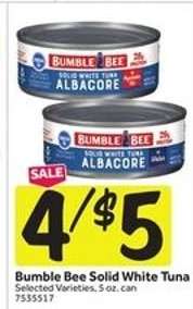 Bumble Bee Solid White Tuna