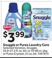 Snuggle or Purex Laundry Care