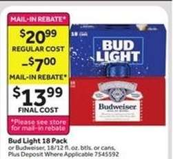 Bud Light 18 Pack