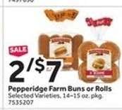 Pepperidge Farm Buns or Rolls