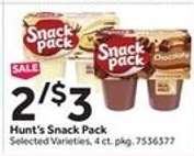 Hunt's Snack Pack